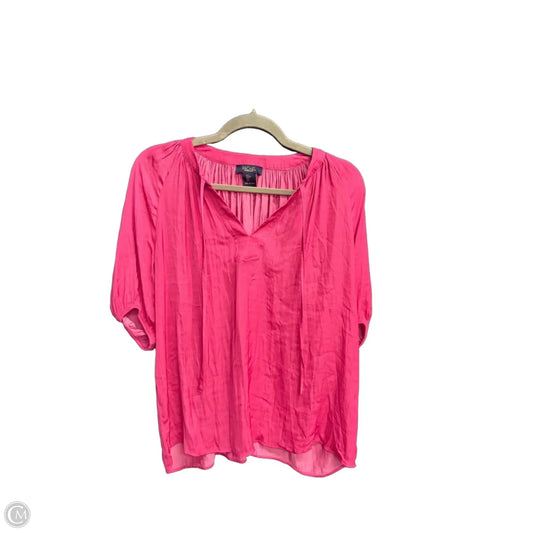Top Short Sleeve By Rachel Roy In Pink, Size: L