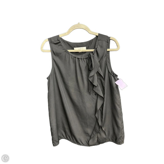 Top Sleeveless By Loft In Black, Size: M