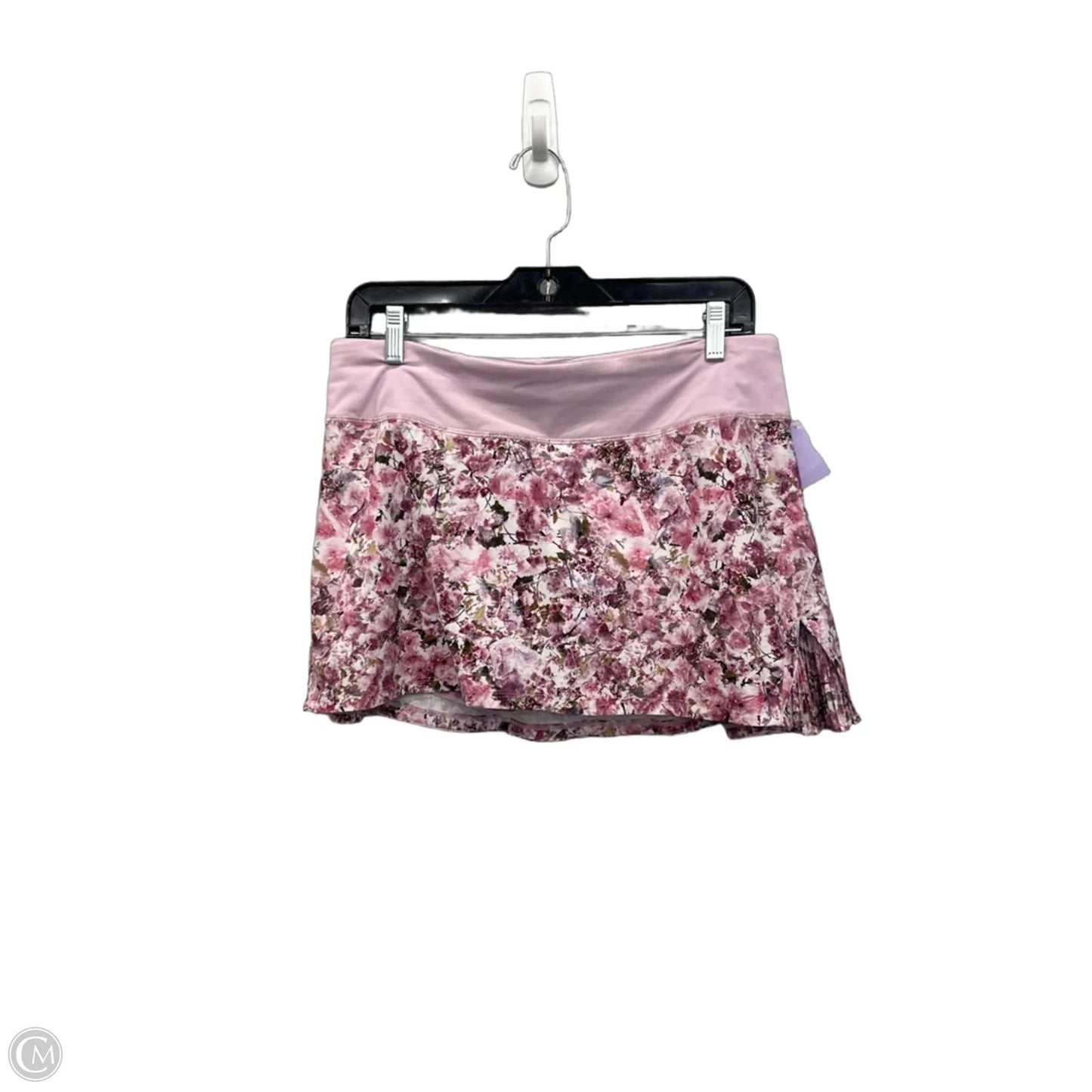Athletic Skort By Lululemon In Floral Print, Size: M