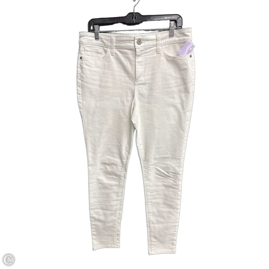 Jeans Skinny By St Johns Bay In White Denim, Size: 10