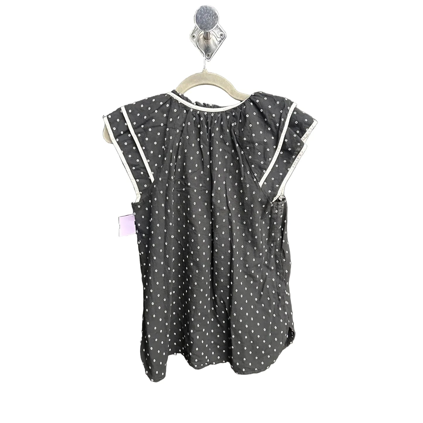 Top Sleeveless By Loft In Black & White, Size: Xs