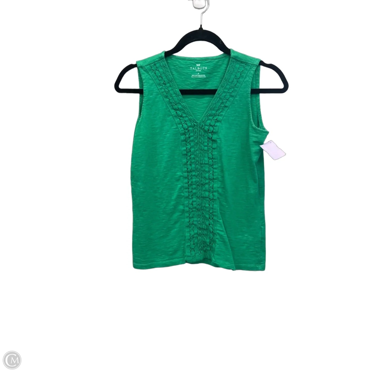 Top Sleeveless By Talbots In Green, Size: Xsp