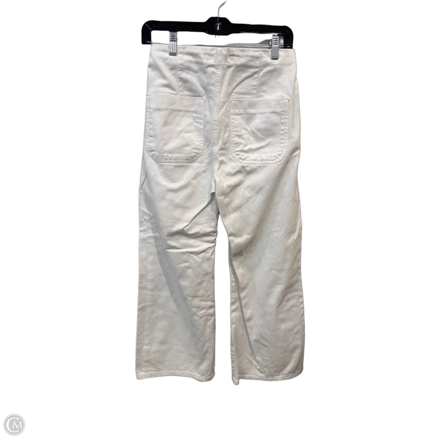 Jeans Wide Leg By Zara In White, Size: 4