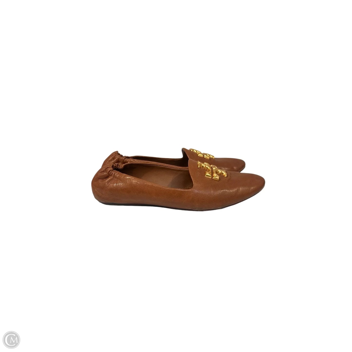 Shoes Designer By Tory Burch In Brown & Gold, Size: 11