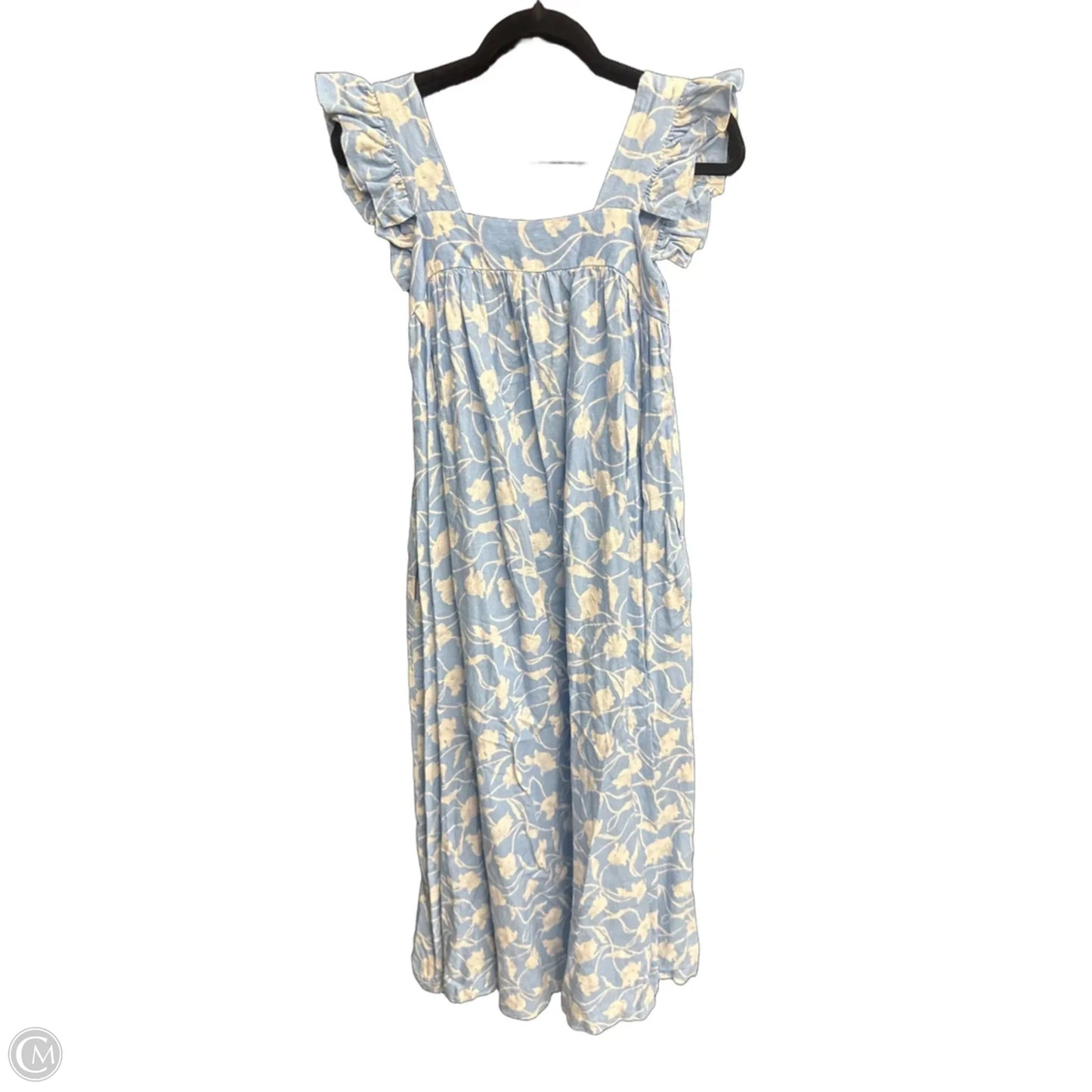 Dress Casual Maxi By A New Day In Blue & White, Size: Xs