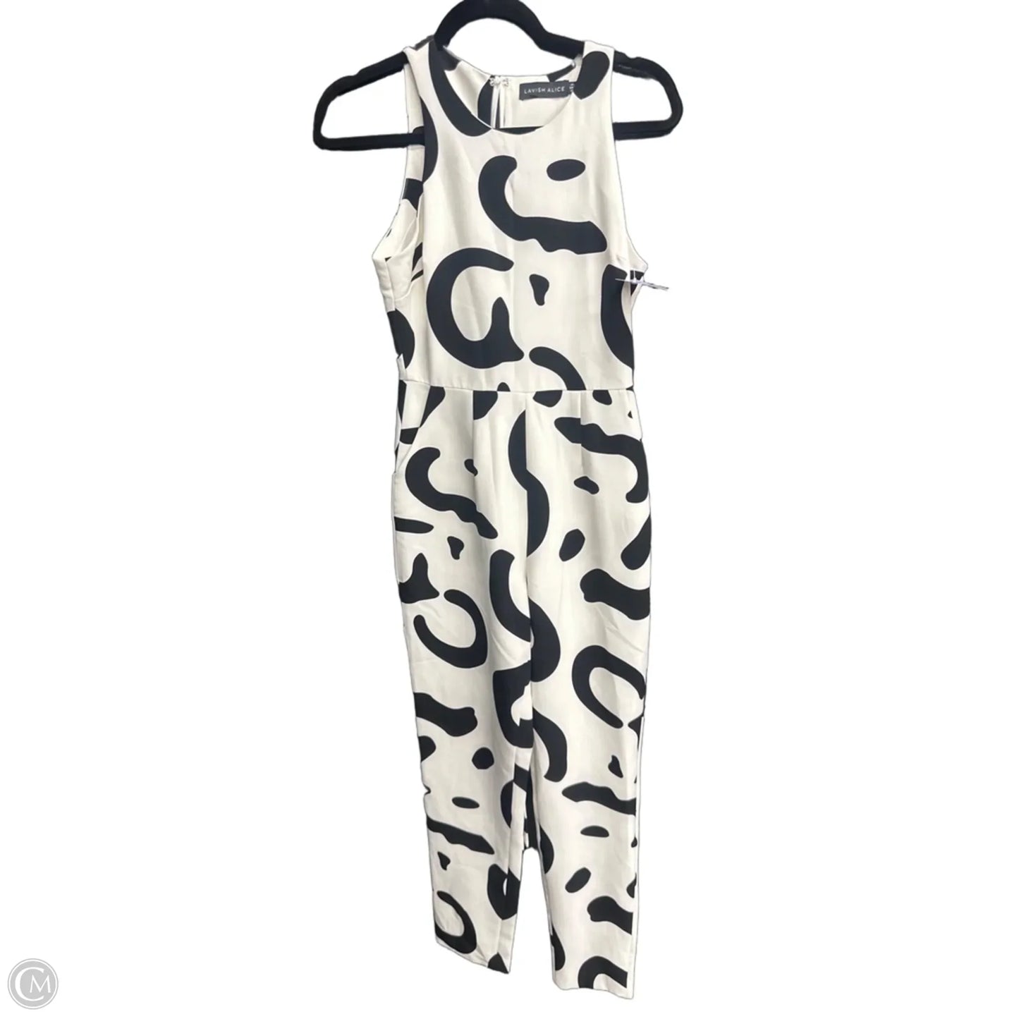 Jumpsuit By Clothes Mentor In Black & White, Size: S
