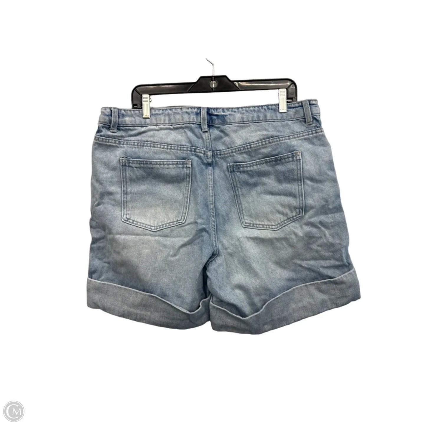 Shorts By Future Collective In Blue Denim, Size: 14