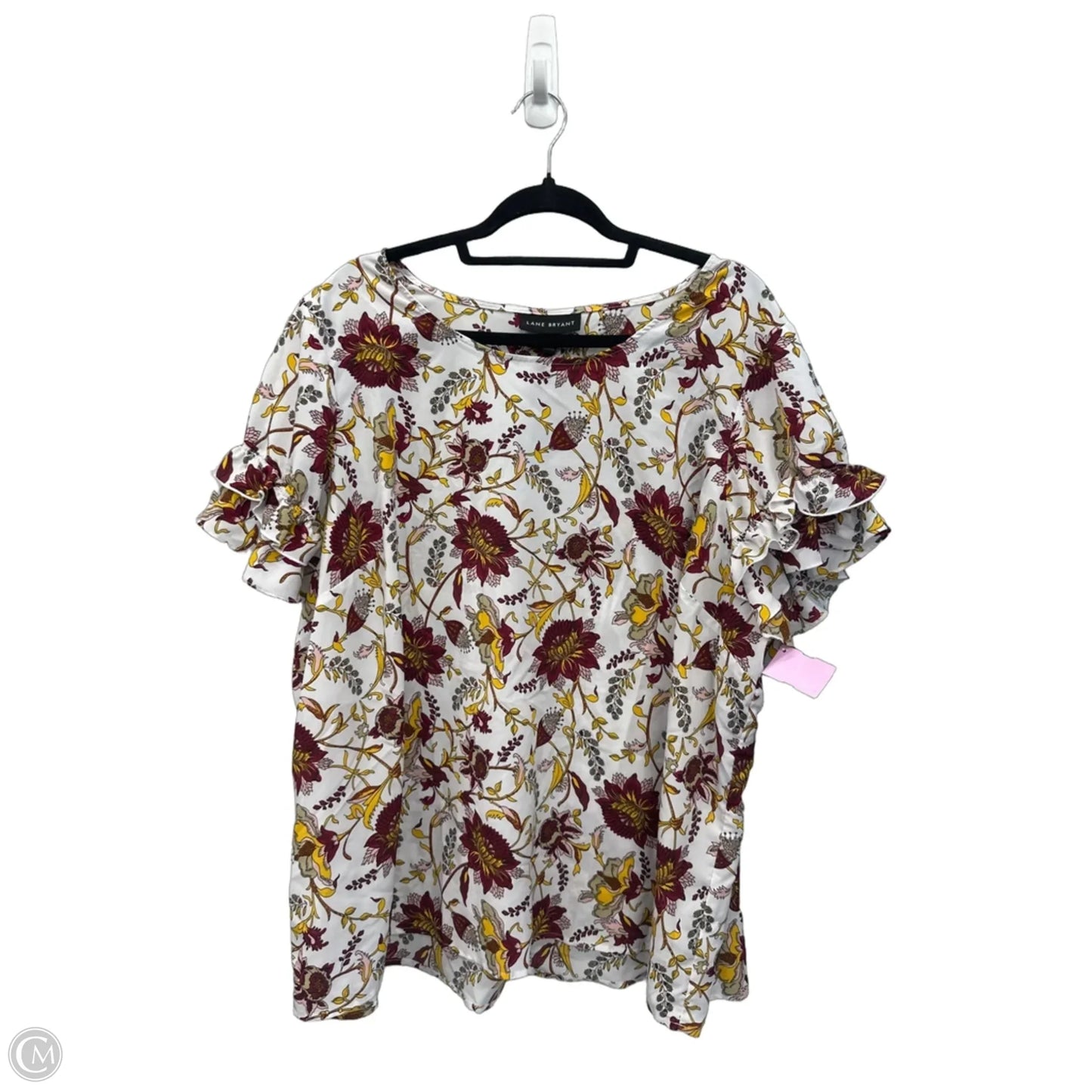 Top Short Sleeve By Lane Bryant In Floral Print, Size: 3x