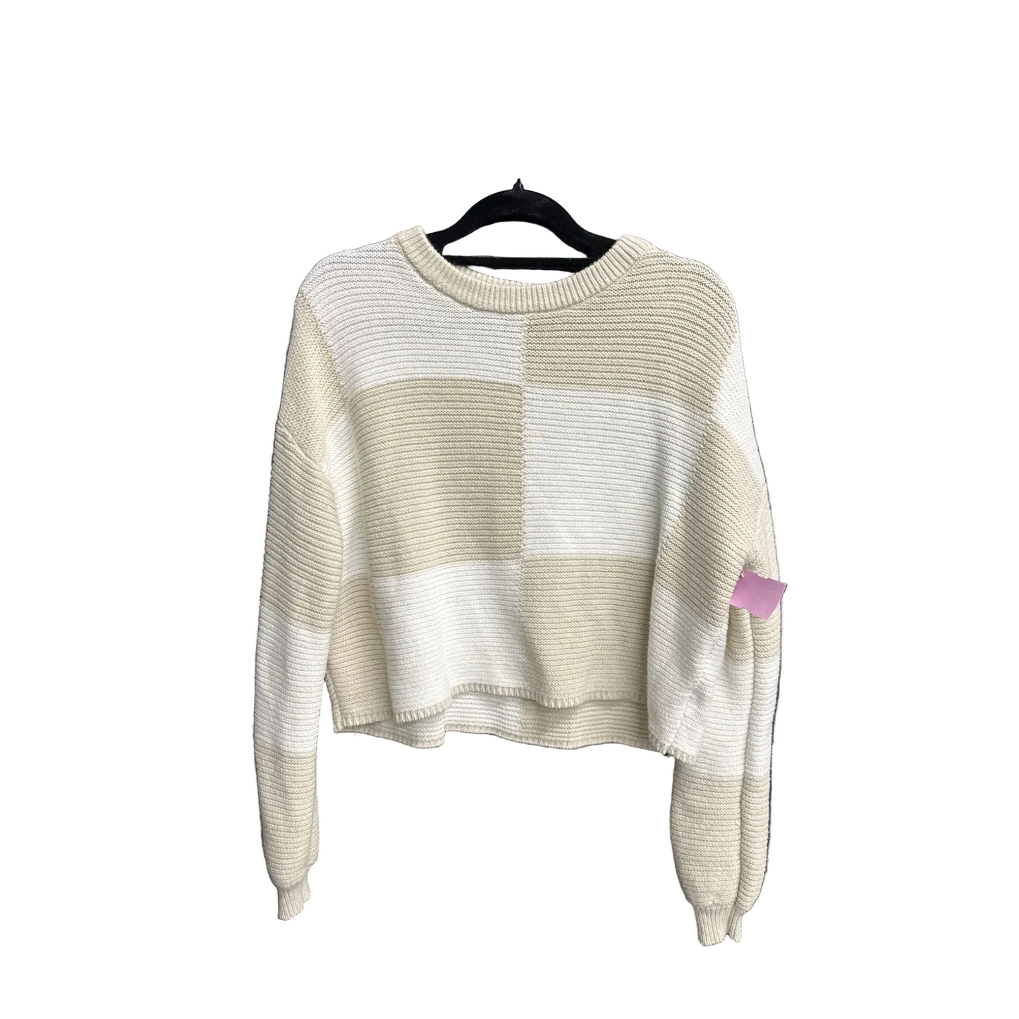 Sweater By Moon And Madison In Cream & White, Size: S