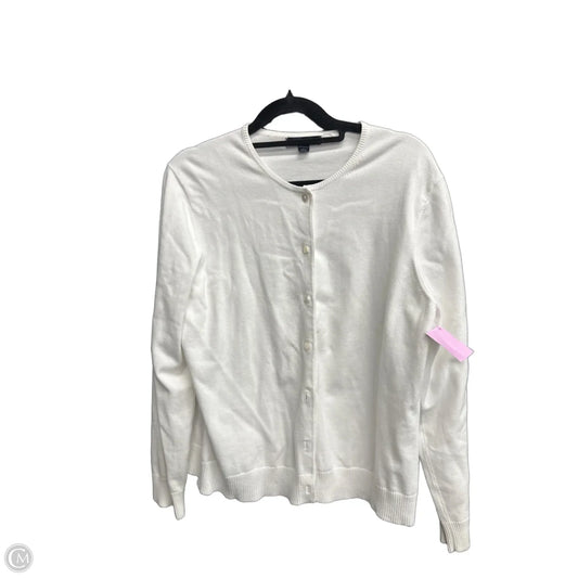Cardigan By Lands End In White, Size: M