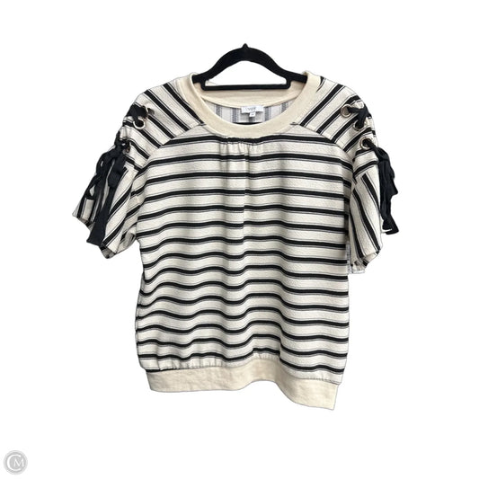 Top Short Sleeve By Voy In Striped Pattern, Size: M