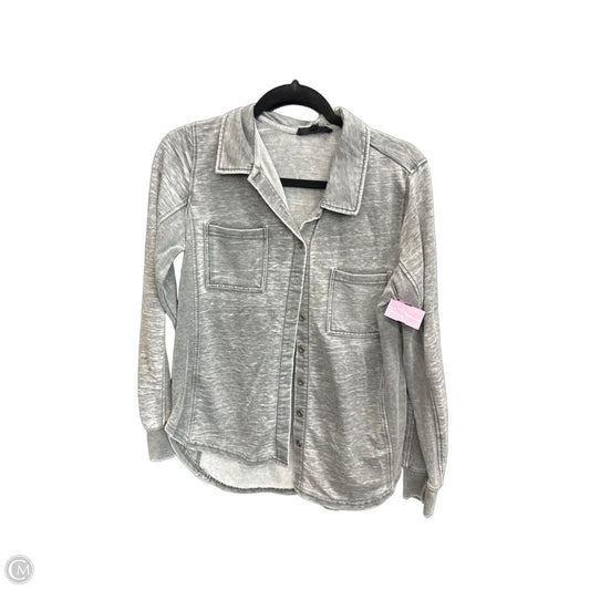 Top Long Sleeve By Jane And Delancey In Grey, Size: M
