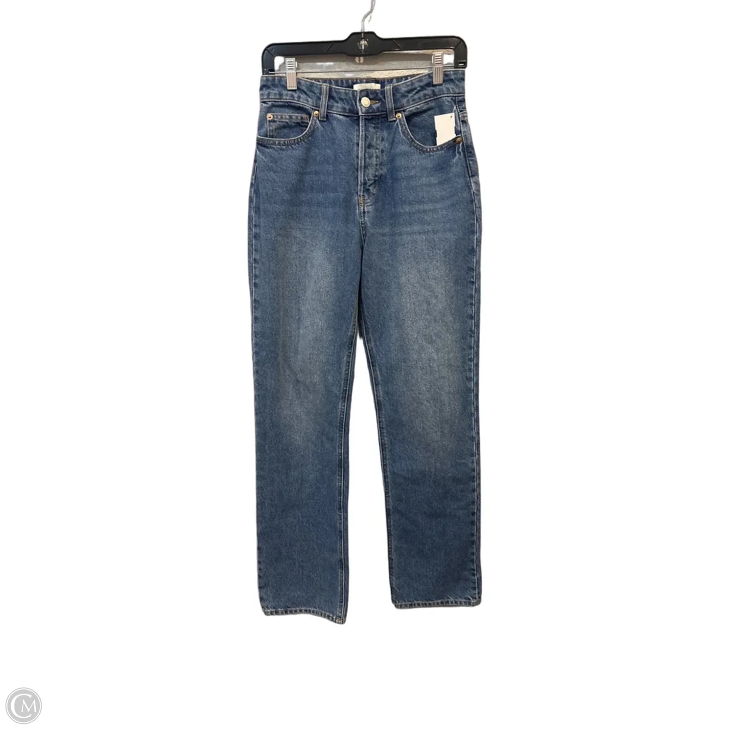 Jeans Wide Leg By H&m In Blue Denim, Size: 4