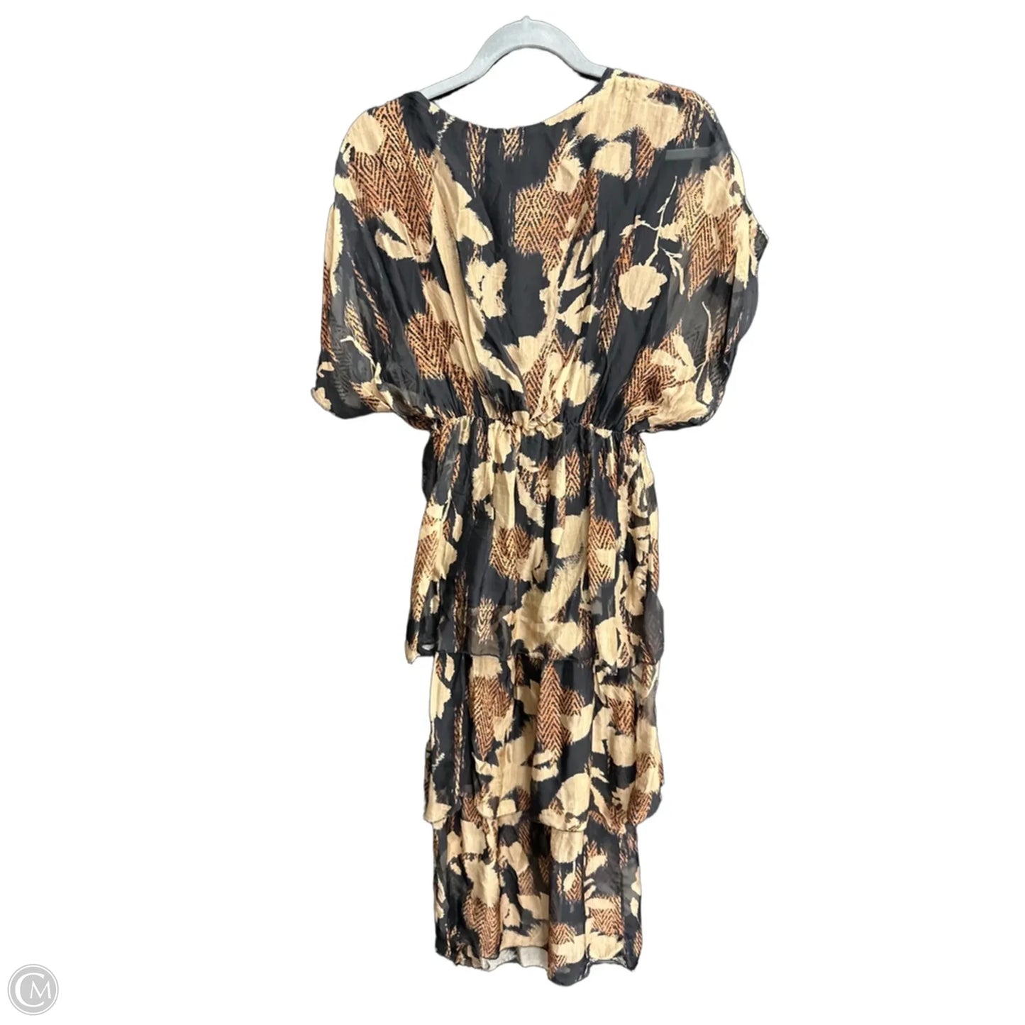 Dress Casual Midi By M Made In Italy In Black & Brown, Size: M