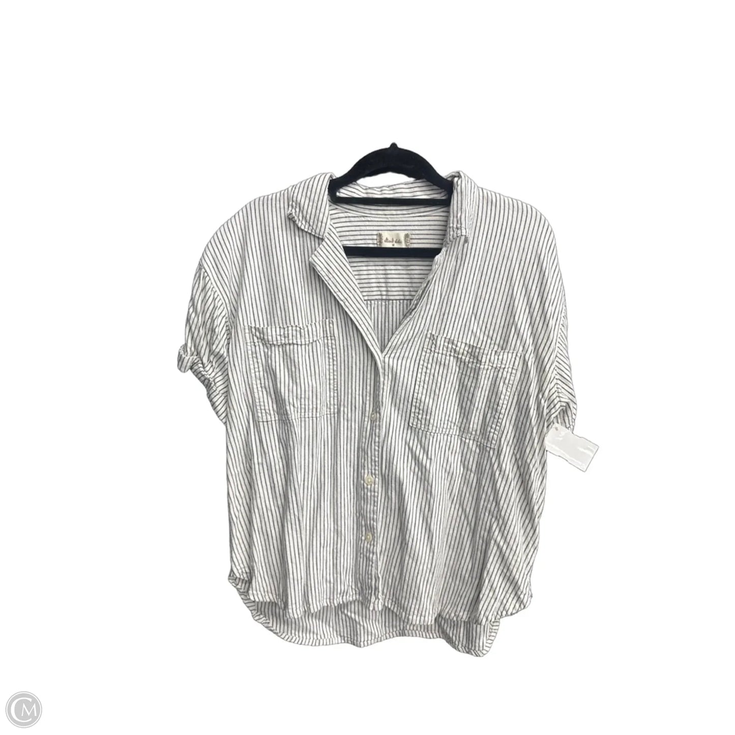 Top Short Sleeve By Altard State In Striped Pattern, Size: M