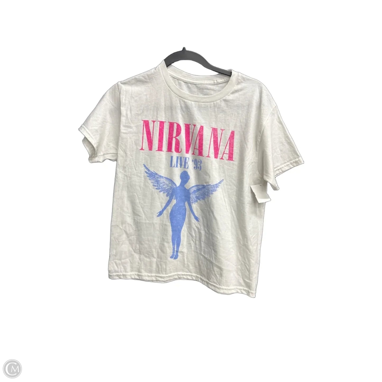 Top Short Sleeve By Clothes Mentor In White, Size: S
