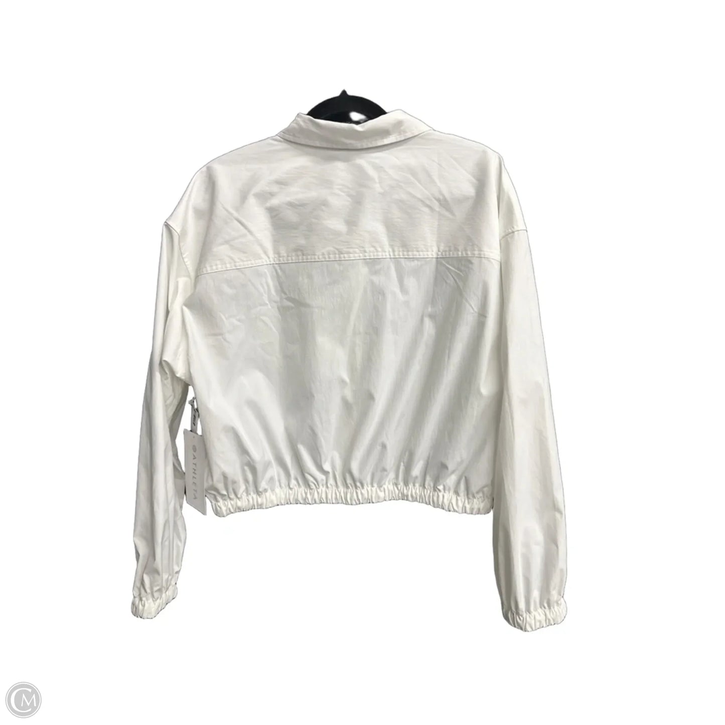 Blouse Long Sleeve By Athleta In White, Size: L