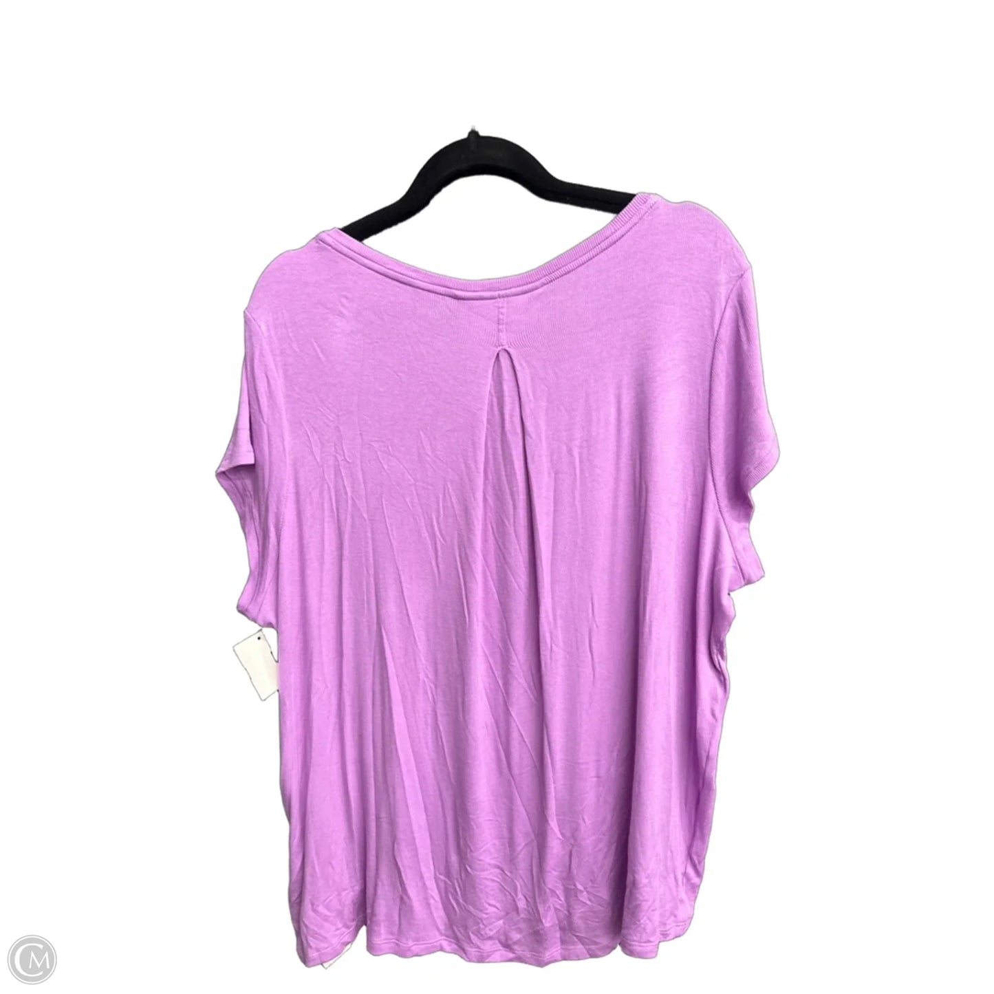 Top Short Sleeve By Athleta In Purple, Size: L