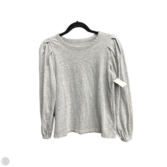 Top Long Sleeve By Loft In Grey, Size: Xs