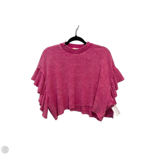 Top Short Sleeve By Altard State In Pink, Size: Xs