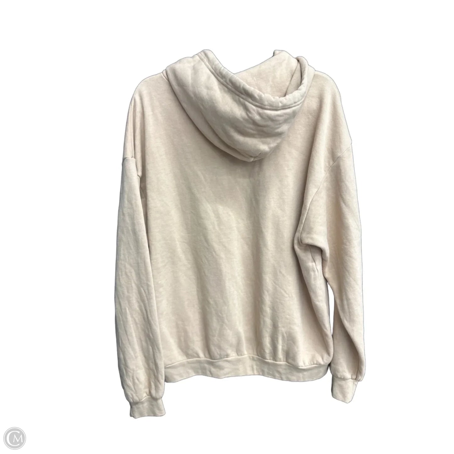 Sweatshirt Hoodie By Clothes Mentor In Tan, Size: M