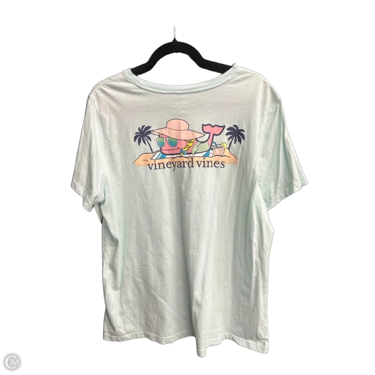 Top Short Sleeve By Vineyard Vines In Blue, Size: Xl