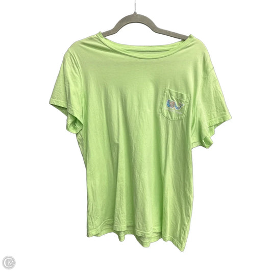 Top Short Sleeve By Vineyard Vines In Green, Size: Xl
