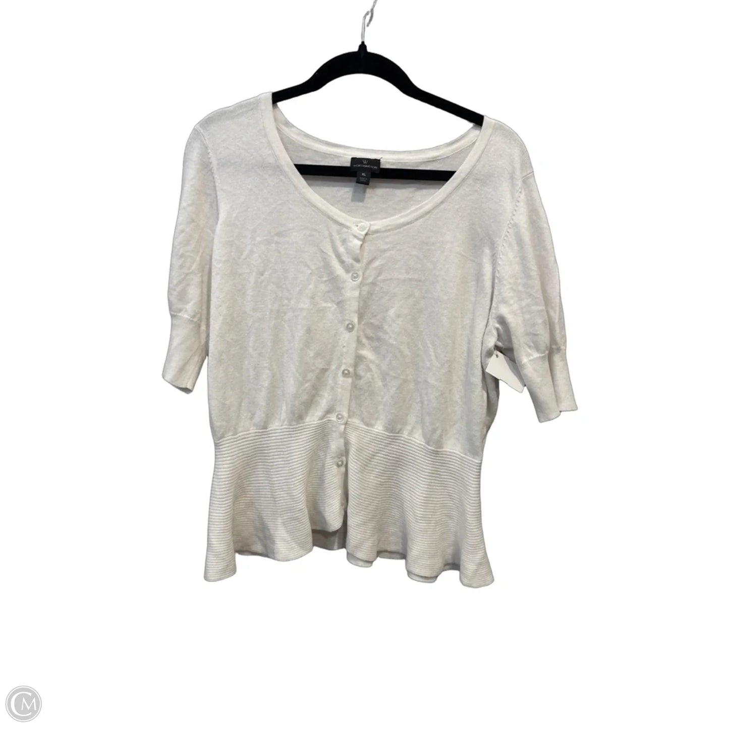 Cardigan By Worthington In White, Size: Xl