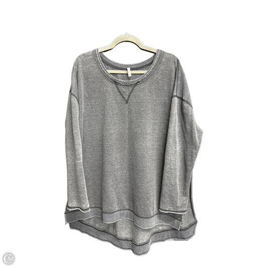 Top Long Sleeve By Z Supply In Grey, Size: Xl
