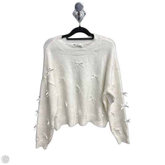 Sweater By No Boundaries In White, Size: L