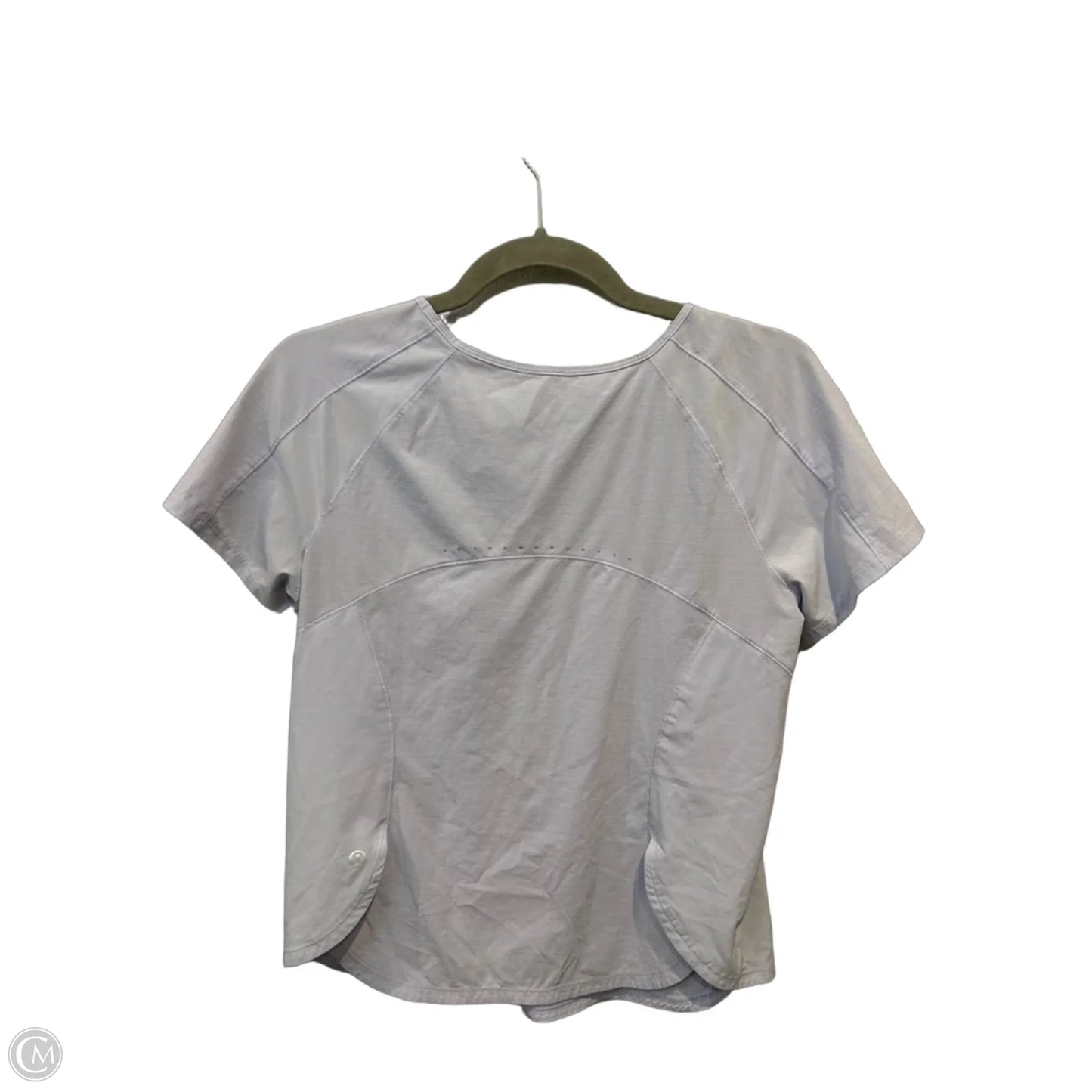 Athletic Top Short Sleeve By Lululemon In Purple, Size: S