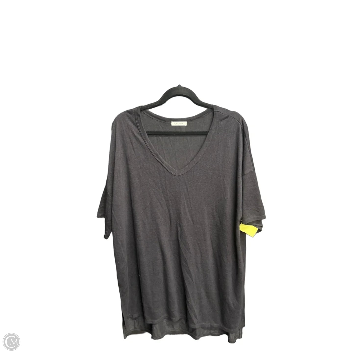 Top Short Sleeve By Cherish In Black, Size: M