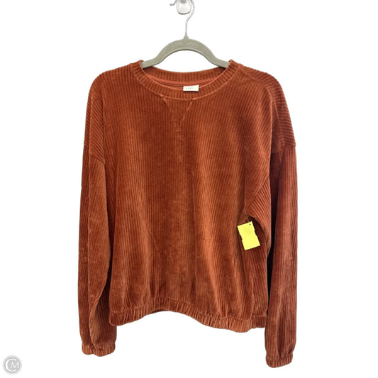 Top Long Sleeve By A New Day In Orange, Size: M