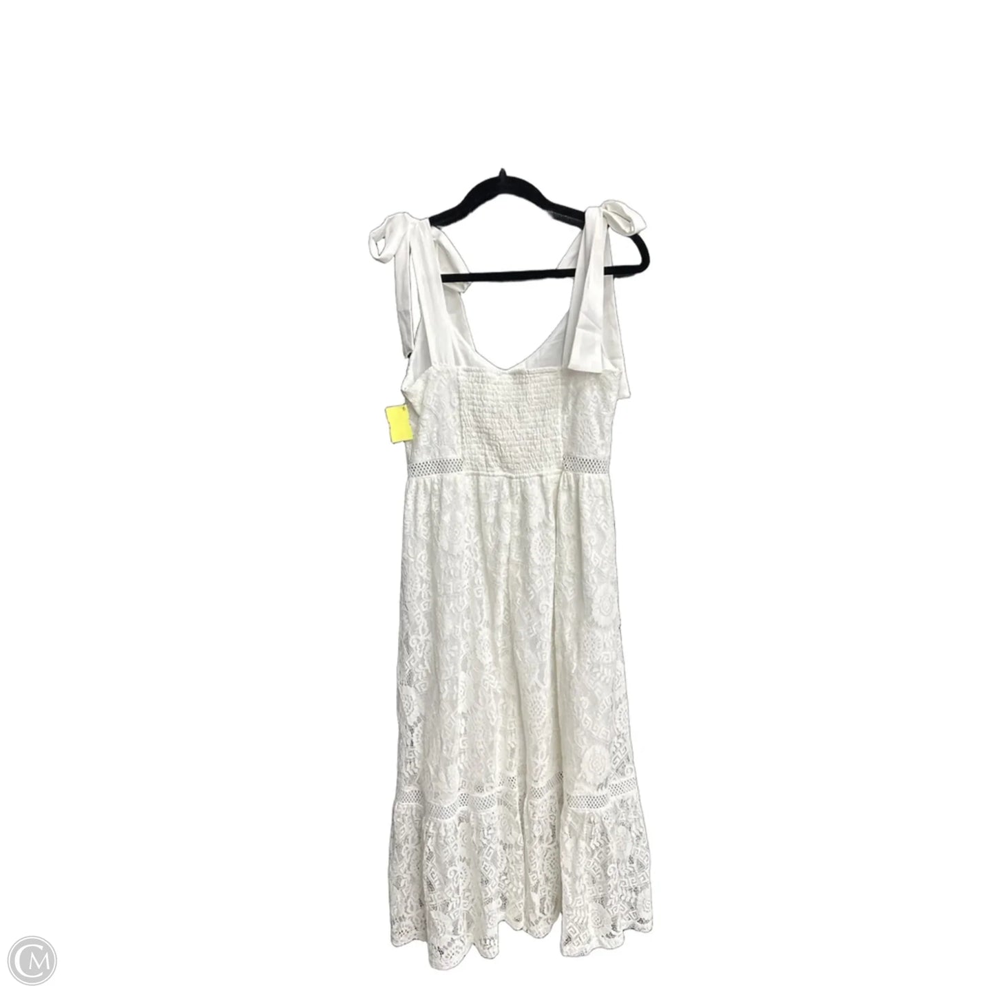 Dress Casual Midi By Blu Pepper In White, Size: L