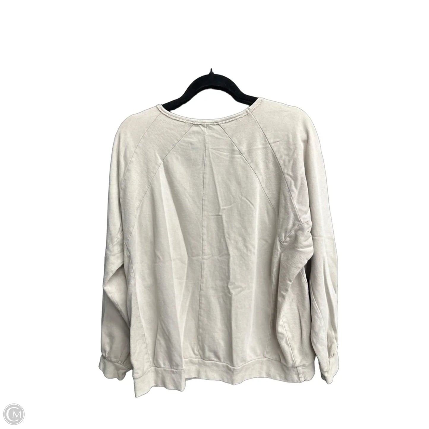Top Long Sleeve By Easel In Beige, Size: S