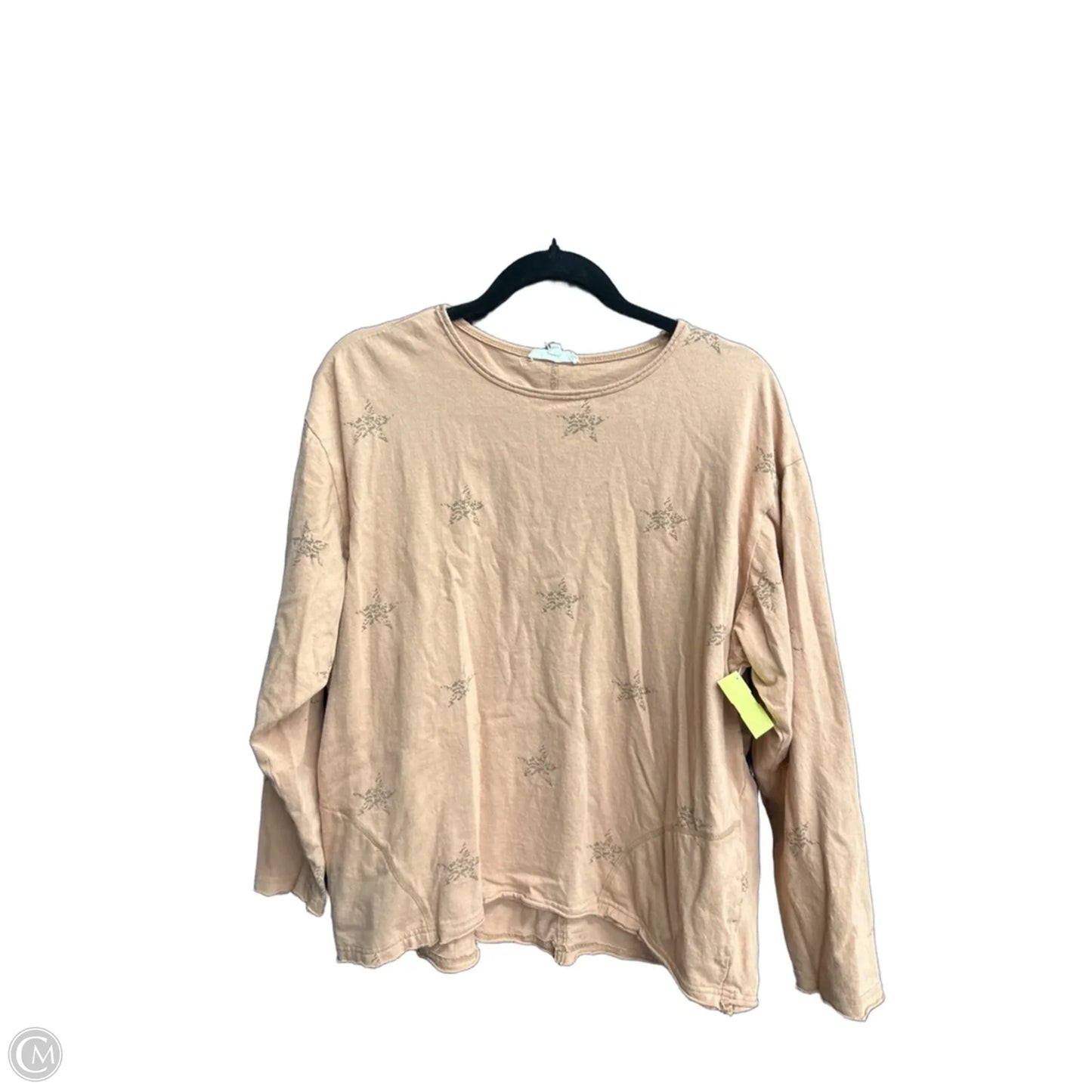 Top Long Sleeve By Easel In Orange, Size: S