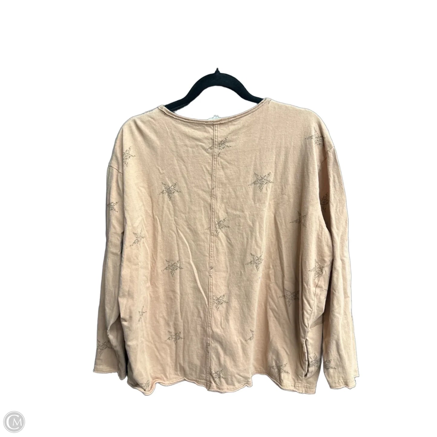 Top Long Sleeve By Easel In Orange, Size: S