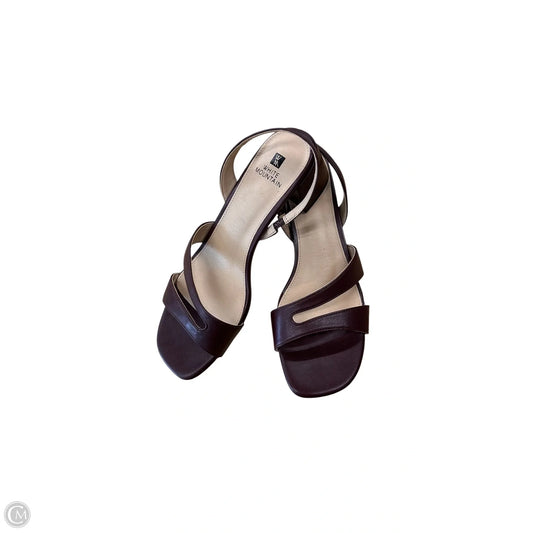 Shoes Heels Block By White Mountain In Maroon, Size: 7.5