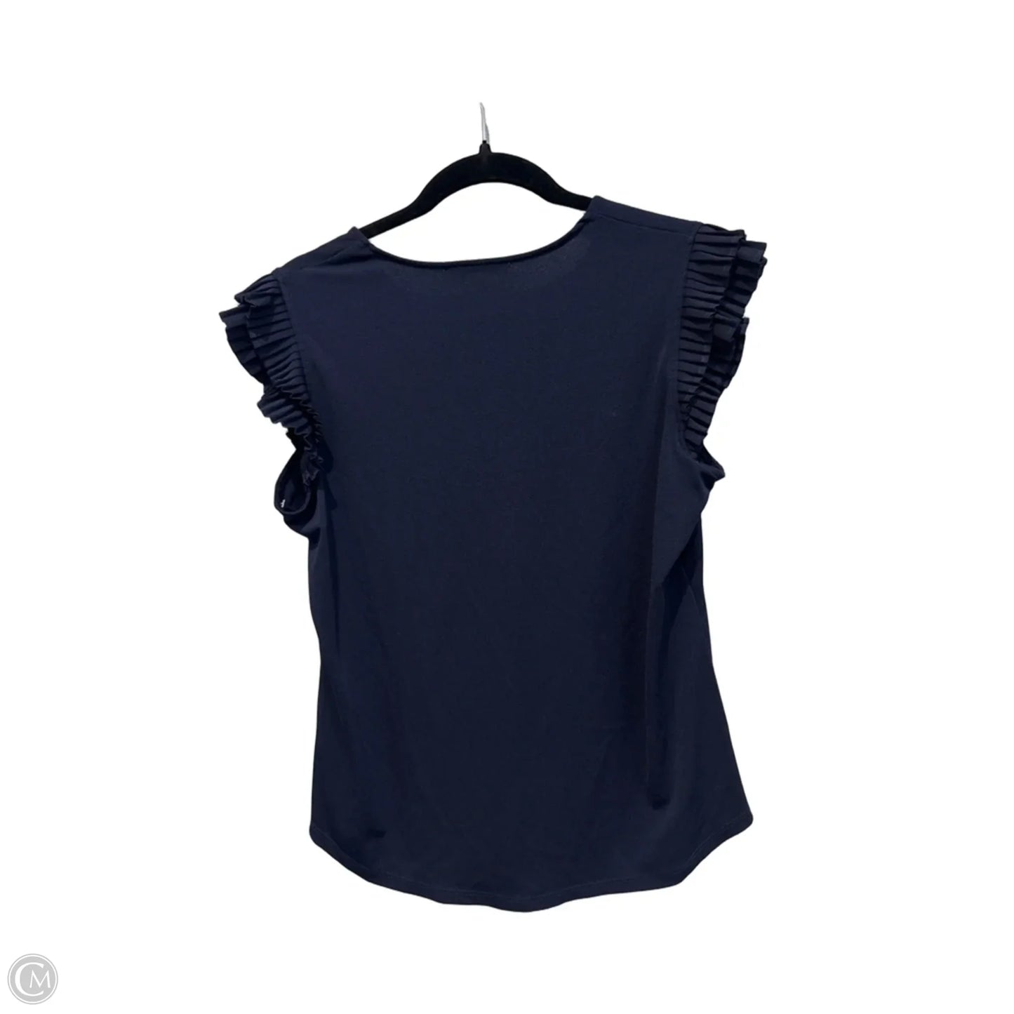Top Sleeveless By Adrianna Papell In Navy, Size: M