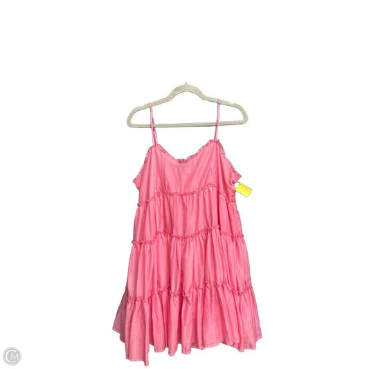Dress Casual Short By Clothes Mentor In Pink, Size: Xl