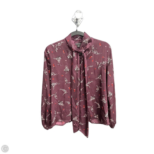 Top Long Sleeve By Ann Taylor In Floral Print, Size: Xs