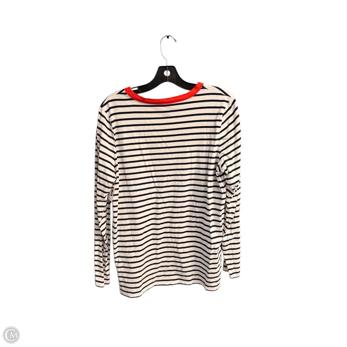 Top Long Sleeve By Boden In Striped Pattern, Size: M