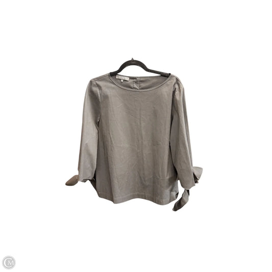 Top Long Sleeve Designer By Lafayette 148 In Black, Size: L