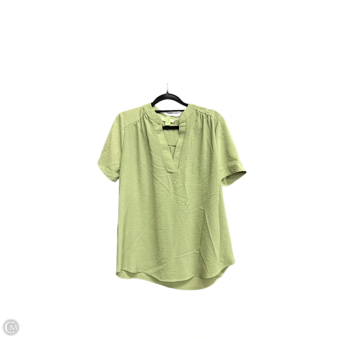 Top Short Sleeve By Entro In Green, Size: M