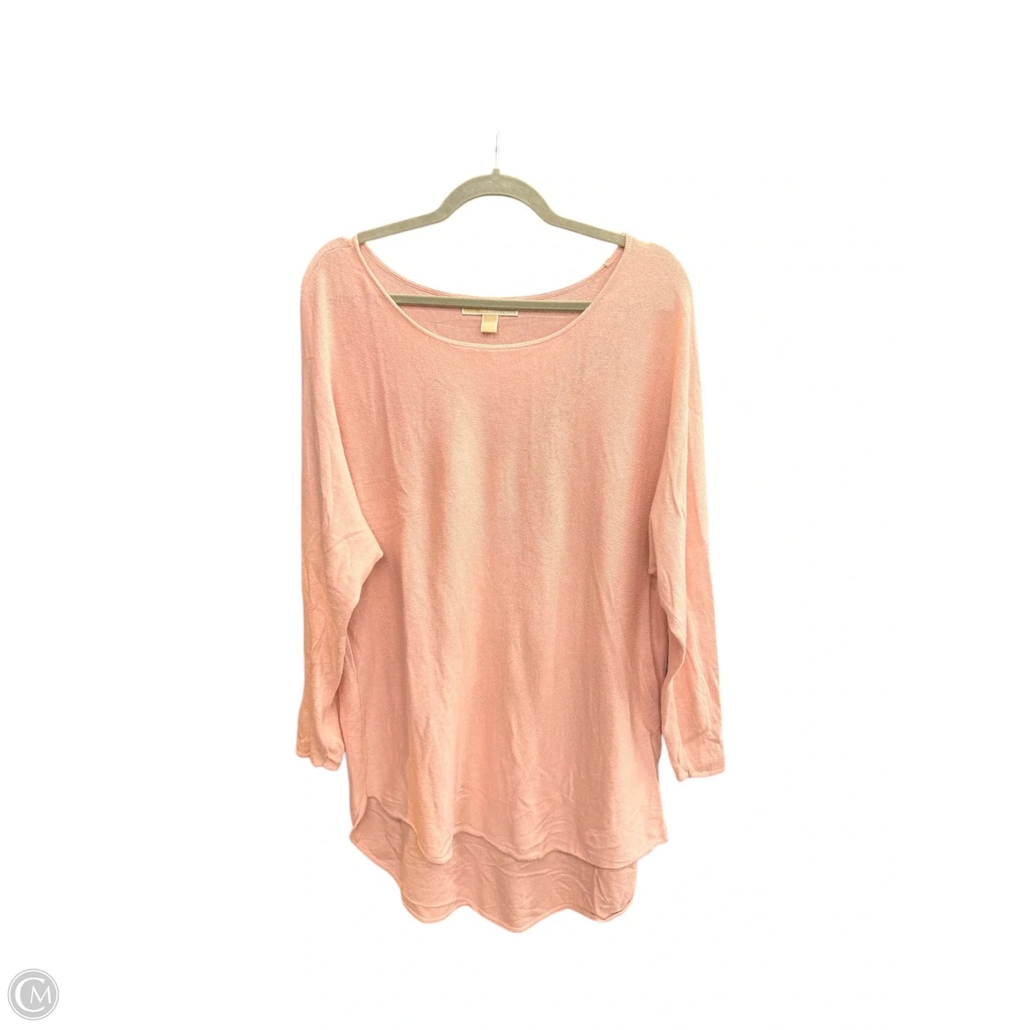 Top Long Sleeve Designer By Michael Kors In Pink, Size: Xl