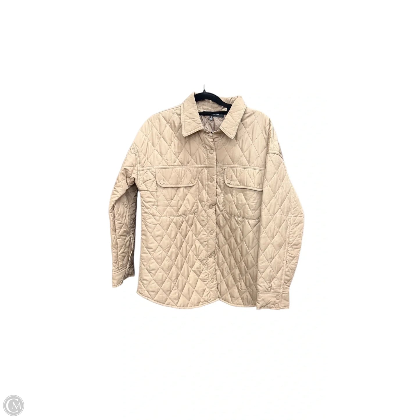 Jacket Puffer & Quilted By Blu Pepper In Brown, Size: S