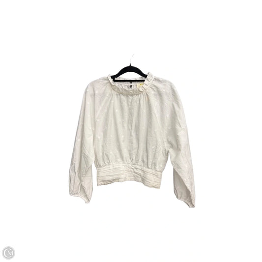 Top Long Sleeve By Maeve In White, Size: Xs