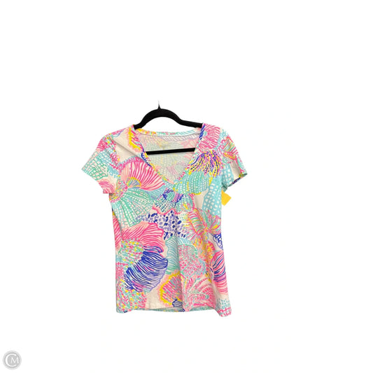 Top Short Sleeve Designer By Lilly Pulitzer In Multi-colored, Size: S