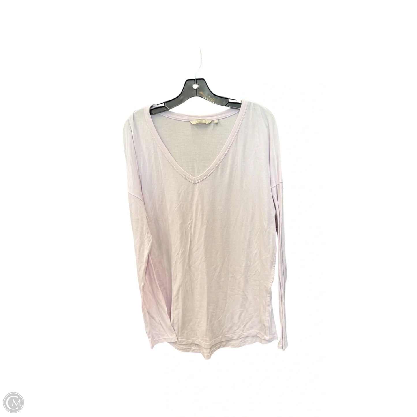 Top Long Sleeve By Athleta In Purple, Size: L