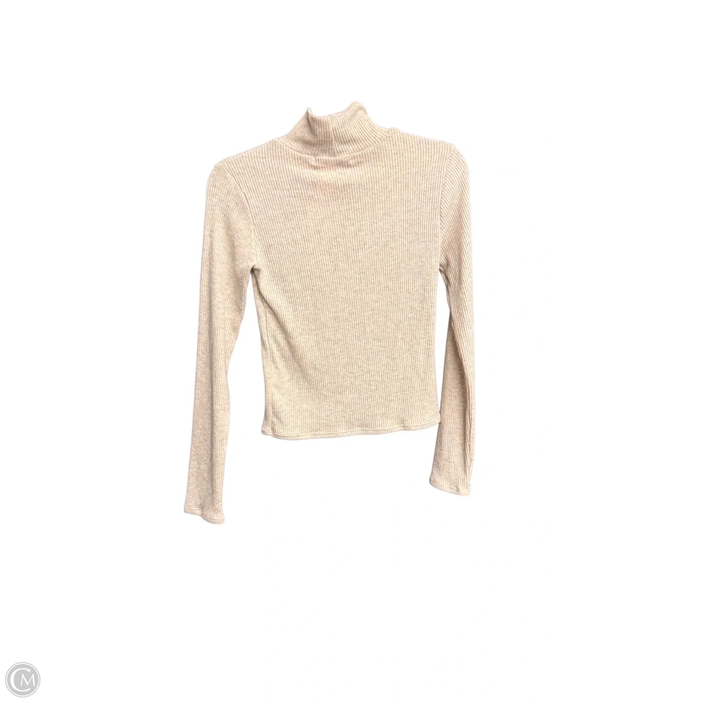 Top Long Sleeve By Clothes Mentor In Beige, Size: M